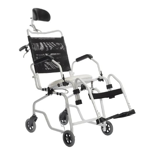 Cadeira de Rodas Banho Reclinável em Alumínio - Jaguaribe