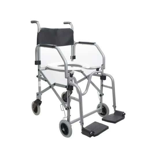 Cadeira de Rodas Banho Dobrável em Alumínio - Jaguaribe