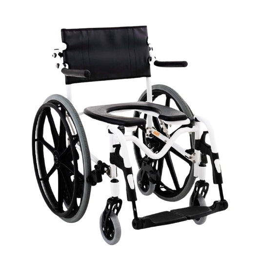 Cadeira de Rodas Banho H1 Alumínio Ortobras | Higiene e Conforto | Design Ergonômico