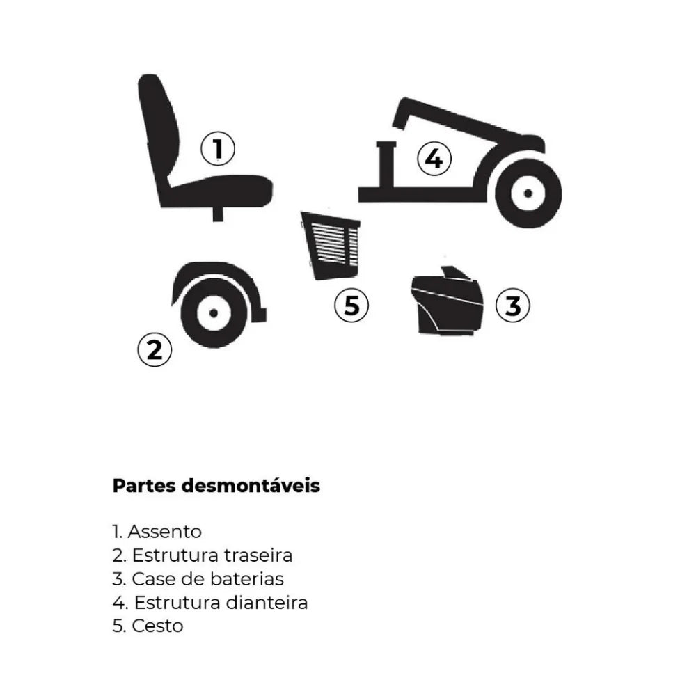 Scooter Motorizada Dobrável CS Dellamed | Mobilidade Urbana Ágil | Design Compacto e Ergonômico