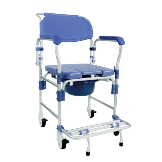 Cadeira de Banho em Alumínio D60 Dellamed | Leve e Resistente | Segurança e Conforto