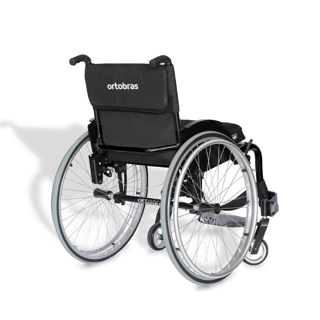 Cadeira de Rodas M3 Monobloco em Alumínio Ortobras | Leve e Resistente | Design Ergonômico